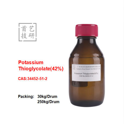 ポタシウムチオグリコート 42% 水溶性 白色粉末 分子重量 164.25 Off 白色