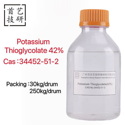 ポタシウムチオグリコート 42% 無色液体 密度 1.25g/cm3